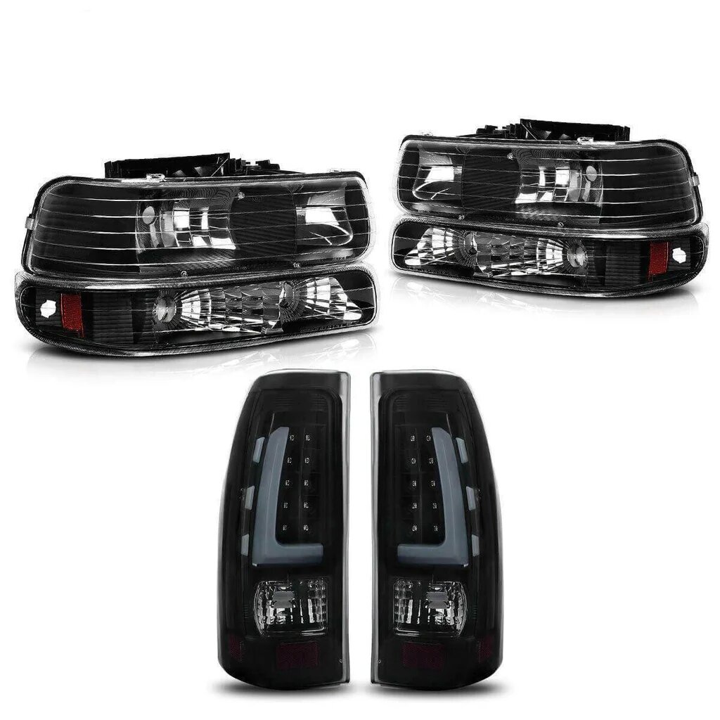 YITAMOTOR offers 1999-2002 Chevy Silverado headlights with LED tail lights in black