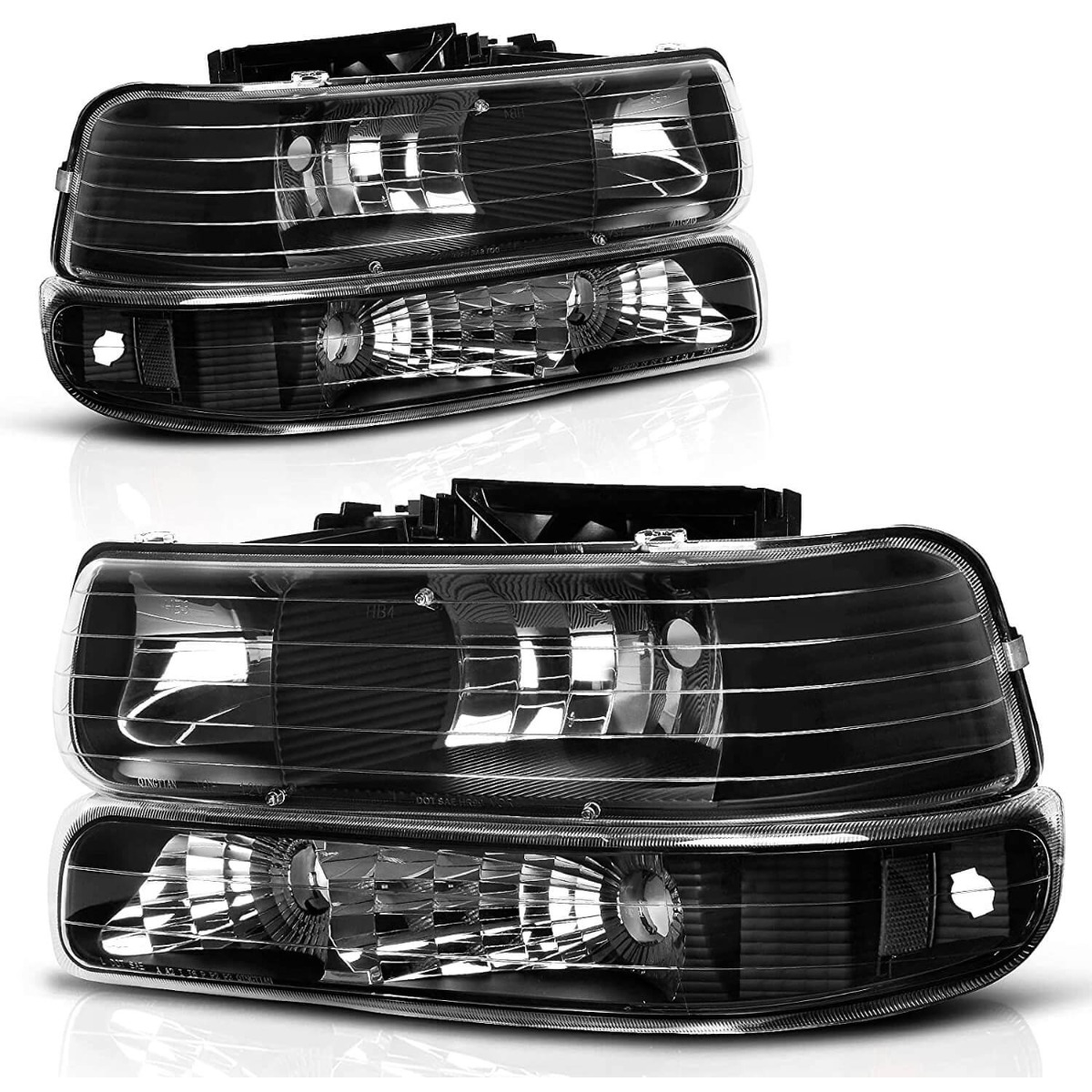 YITAMOTOR offers clear reflector headlight assemblies for 1999-2002 Chevy Silverado and 2000-2006 Tahoe Suburban models