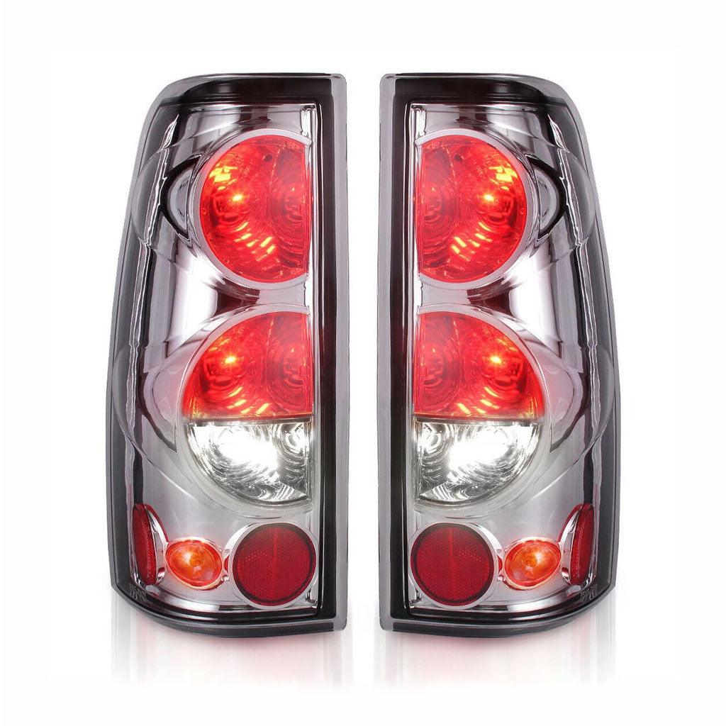 YITAMOTOR PAIR Tail Lights compatible with 99-06 Chevy Silverado 1500 2500, 01-06 Silverado 3500, and 99-02 GMC Sierra models