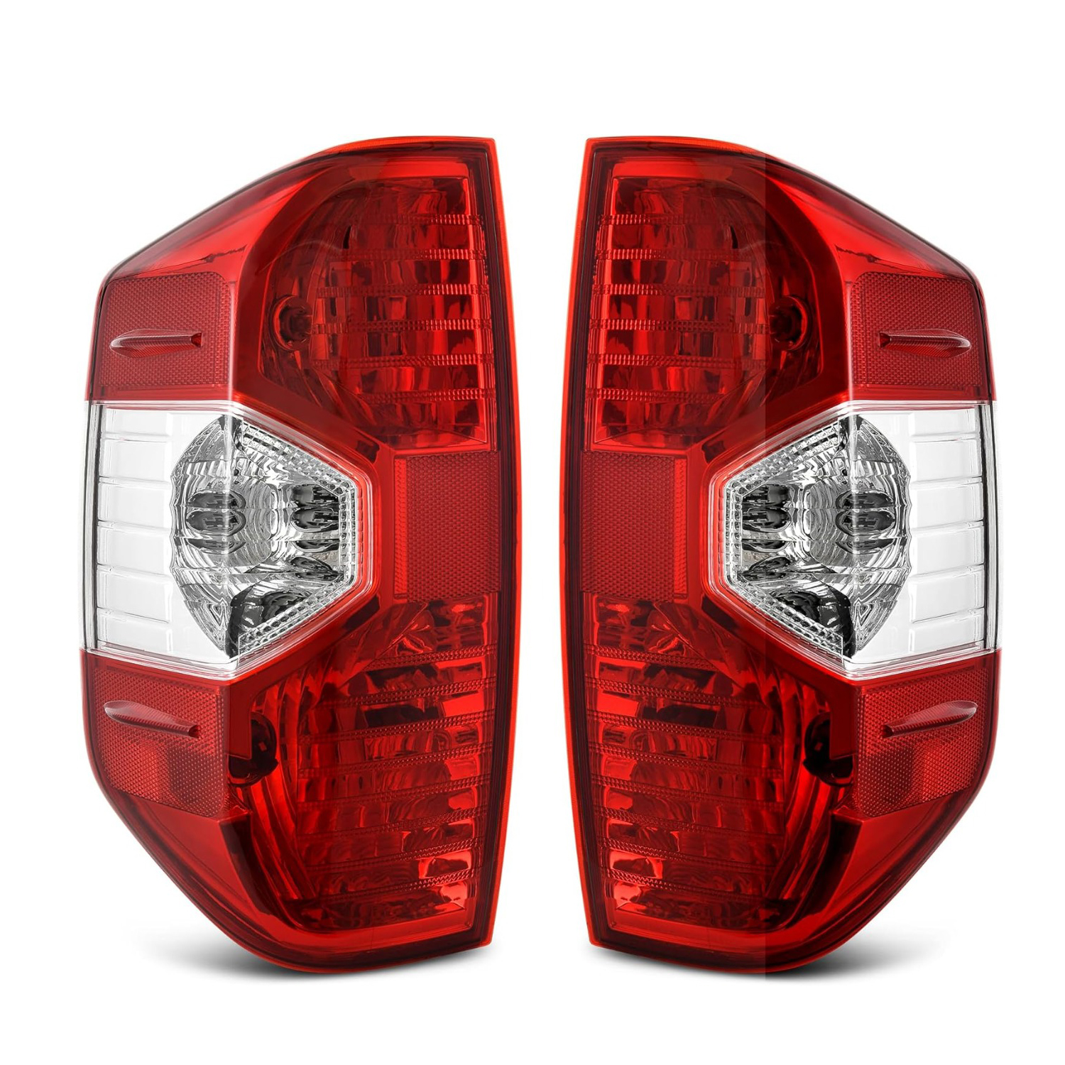 YITAMOTOR replacement tail lights for 2014-2021 Toyota Tundra, red and clear design, includes both driver and passenger side units